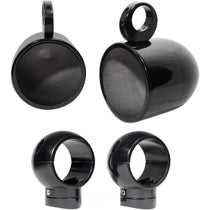 MAC90B 8" Black Speaker Pods + MacSwivelB 360° Clamp Bundle