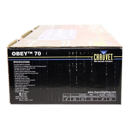 Chauvet DJ OBEY70 Light/Fog DMX Lighting Controller+Pressure Sensitive Joystick