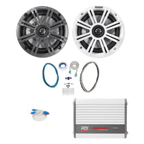 45KM654 6.5" Speakers + WET75.2 Amplifier + 8 Gauge Wire Kit