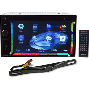 Jensen VX7020 6.2" Double Din Navigation GPS DVD Receiver+License Plate Camera