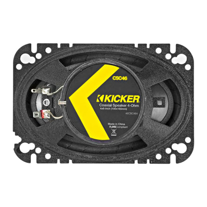 46CSC464 4x6" Front Speaker Replacement Kit For 1997-2002 Jeep Wrangler TJ