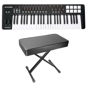 M-Audio Oxygen 49 MK IV 49-Key MIDI Keyboard Controller MKIV MK4+Padded Bench