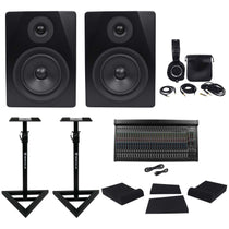 APM5B 5.25" Monitors+3204VLZ4 Mixer+ATH-M50X Headphones+RVSM1 Stands+Pads