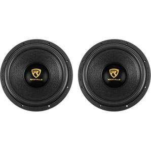 (2) Rockville W12K9D4 12" 8000 Watt Car Subwoofers Dual 4-Ohm Subs CEA Compliant