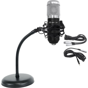 Rockville RCM01 Studio Podcast Recording Microphone+Samson Gooseneck Mic Stand
