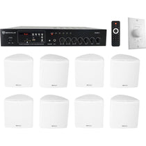 RCS80-1 + Cube 70V White 8-Pack + VOL70100 White