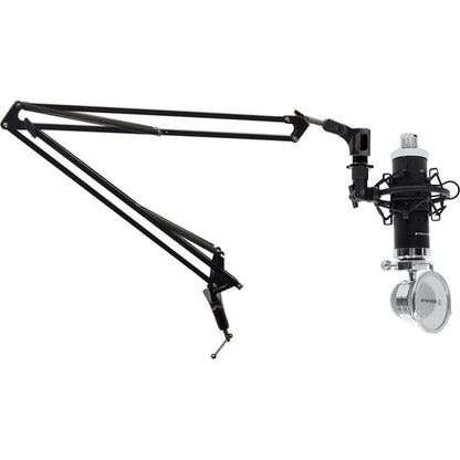 Recording Condenser Podcasting Podcast Microphone+Mic Boom Arm
