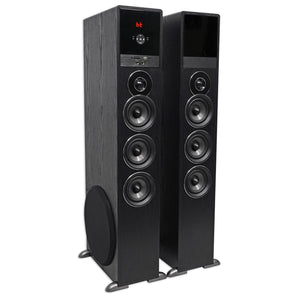 Rockville TM150B Bluetooth Home Theater Tower Speaker System (2) 10" Subwoofers!