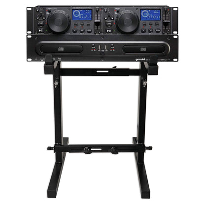 Gemini CDX-2250i DJ Dual Two Deck CD/MP3 Media Player+Adjustable Stand