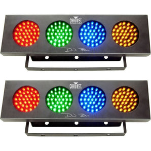 (2) Chauvet DJ BANK 140 LED Light Bank Systems, Sound Activated or Auto Programs