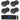 Rockville RPA40BT 4-Room Home Audio Kit Receiver+(8) 6.5" Black Ceiling Speakers