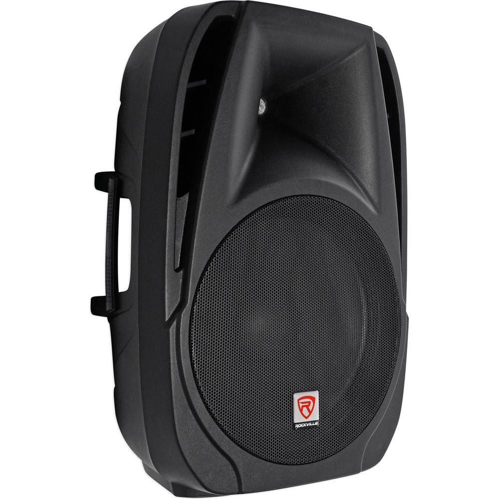 Rockville 15" Church Speakers+Mixer+Stands+Mics+Bluetooth 4 Church Sound Systems