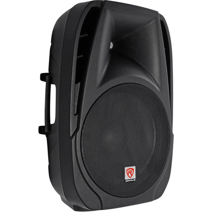 Rockville 15" Church Speakers+Mixer+Stands+Mics+Bluetooth 4 Church Sound Systems