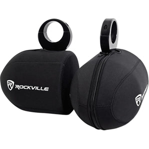 Rockville Neoprene Covers For (2) Wet Sounds REV8 8" Wakeboard Tower Speakers