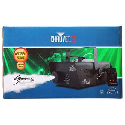 H1600 Hurricane 1600 DMX Fog Machine+Remote Timer + Free Speaker !