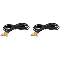 2 CRA-204 12 Foot Dual RCA to Dual RCA Cables