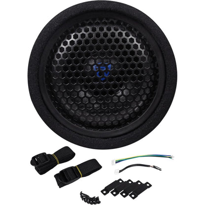 6.5" Powered Subwoofer Sub Bass Tube+MP3 Input+Amp Kit For Jeep Wrangler 87-06