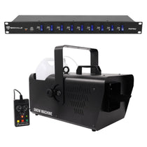 SM 250 Snow Machine with RDF9U Rack Mount Power Strip