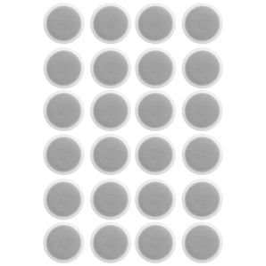 24) Rockville CCL6T White 70V 6" Commercial Ceiling Speakers 4 Restaurant/Office