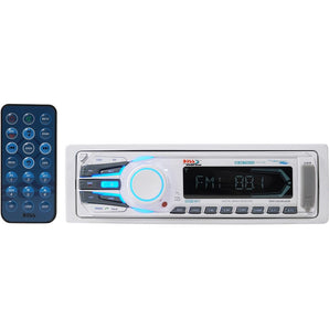 Boss MR1308UAB Single-Din Marine Receiver+Bluetooth, AM/FM, Aux, SD+Remote+Cable