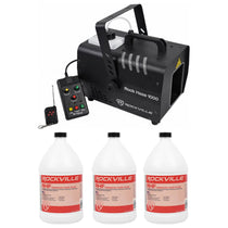 ROCKHAZE 1000 + RHF Haze Fluid 3-Pack Bundle