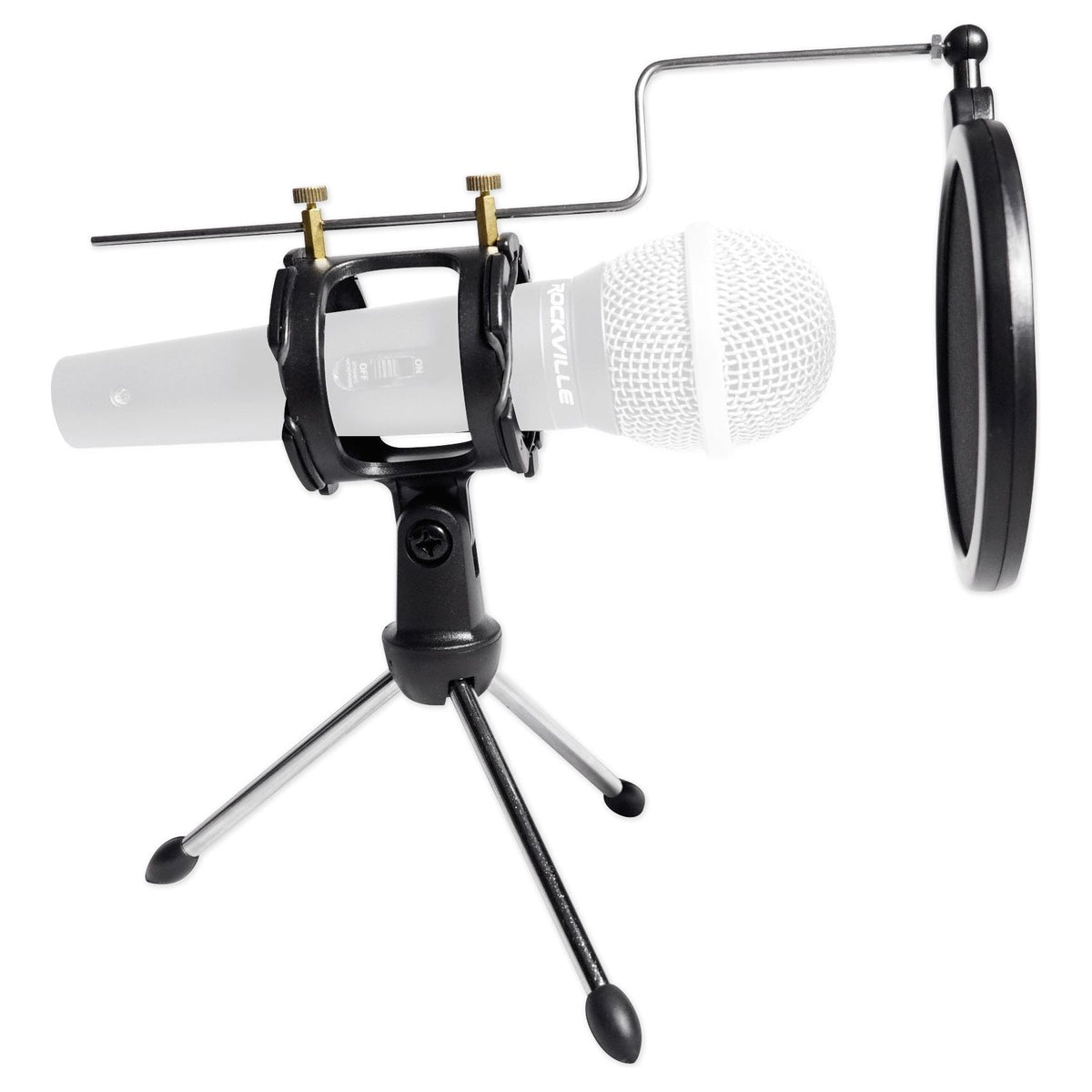 4-Person Podcast Recording Kit With Mics, Stands, Headphones