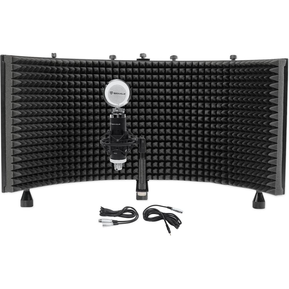 RCM03 Condenser Microphone + RockShield 3 Isolation Shield Bundle