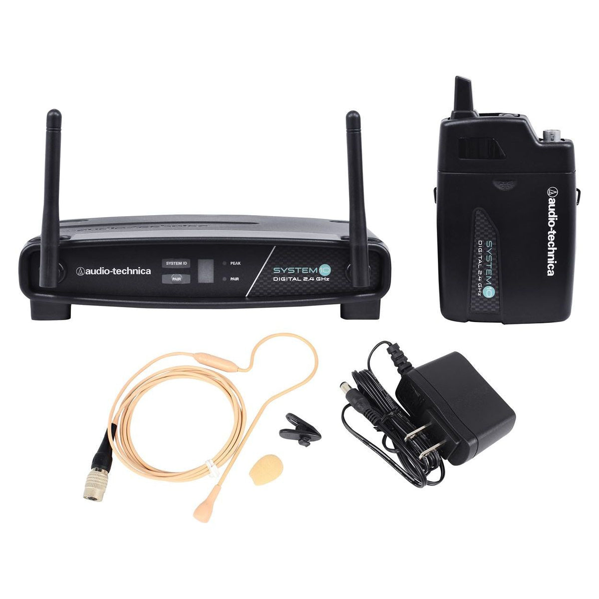 ATW-1101/H92-TH Wireless Beige Headset Mic System with ATH-M30X Headphones