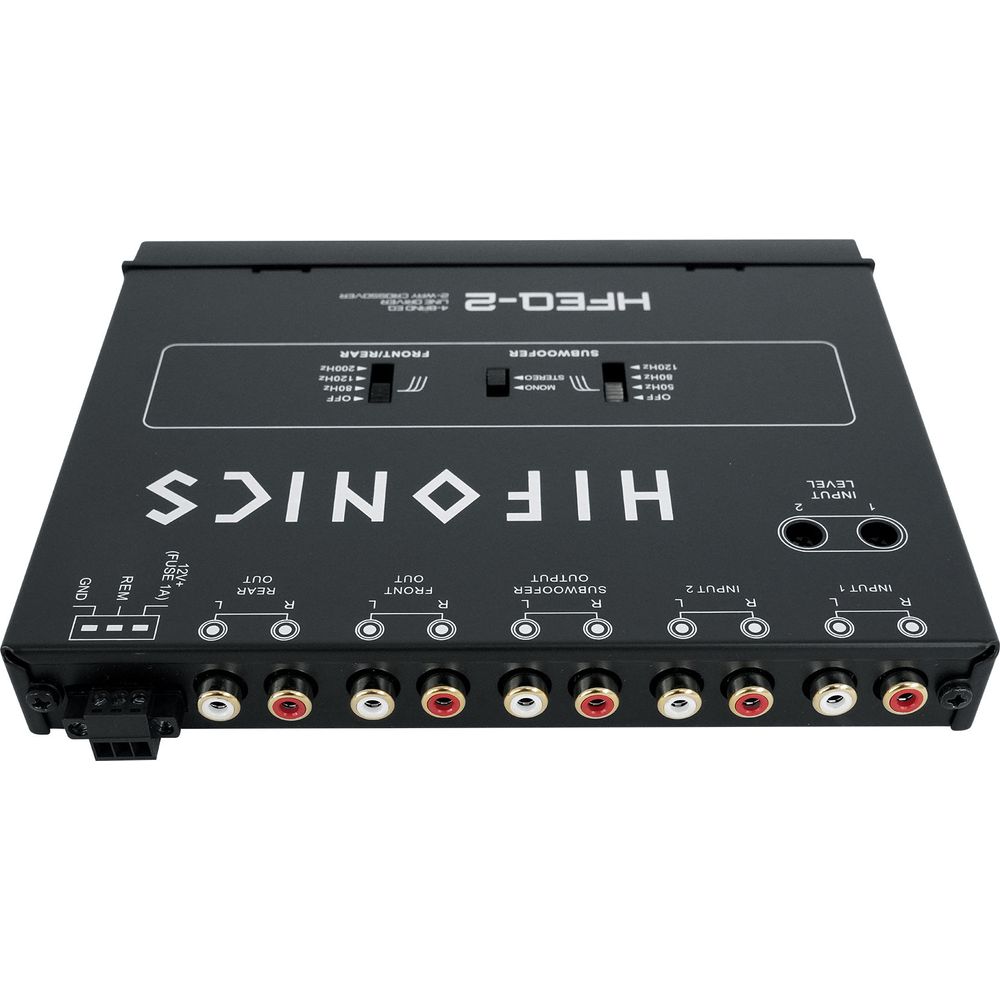 Hifonics HFEQ-2 1/2 Din 4-Band Equalizer w/ 9-Volt Line-Driver Signal ...