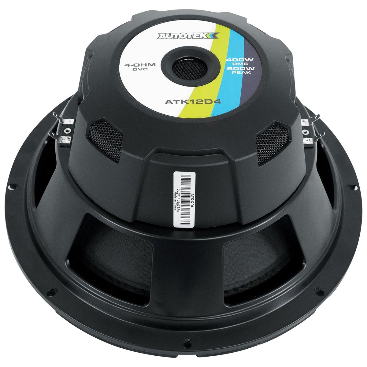 (2) Autotek ATK12D4 12" 400w RMS DVC 4 Ohm Car Subwoofers+Mono Amplifier+Amp Kit