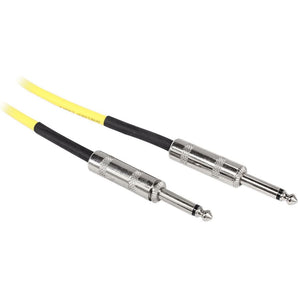 Rockville RCGT1.5Y 1.5' 1/4'' TS to 1/4'' TS Instrument Cable-Yellow 100% Copper