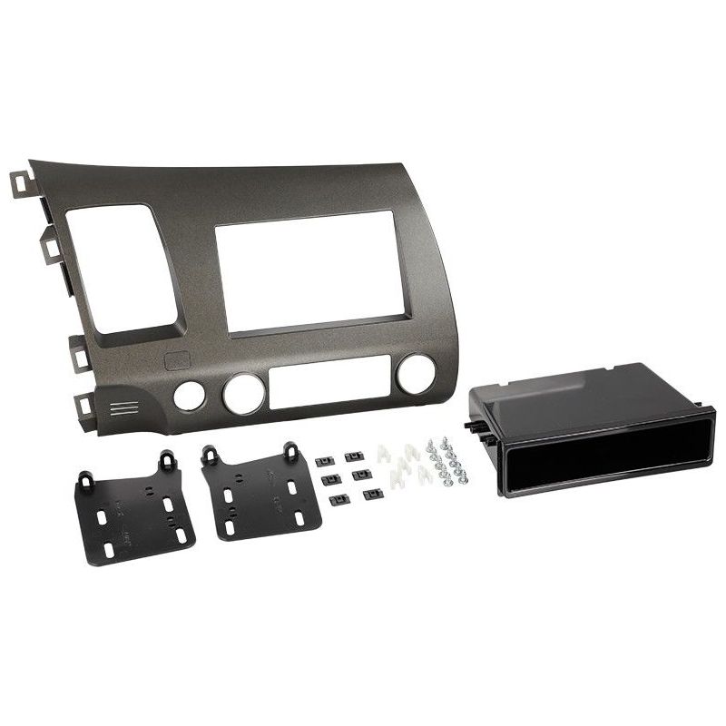 Metra 99-7871 Single DIN/Double DIN Installation Kit for 2006-2009 Honda Civic Vehicles Charcoal Grey