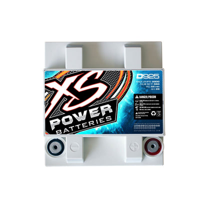XS Power D925 2000 Amp AGM Power Cell Car Audio Battery + Terminal Hardware