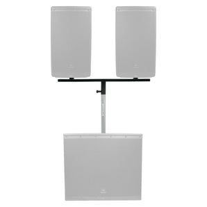 Rockville DP2 Mount For 2) 8" 10" or 12" PA Speaker Cabinets to One Stand / Pole