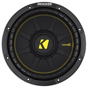(2) Kicker 44CWCD104 CompC 10" 1000w 4-Ohm DVC Car Subs+Mono Amplifier+Amp Kit