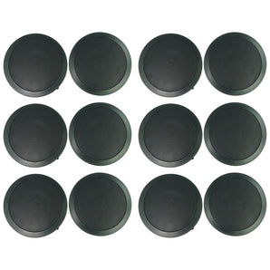 (12) Rockville CC65T Black 6.5" Commercial 70v Ceiling Speakers For Restaurant