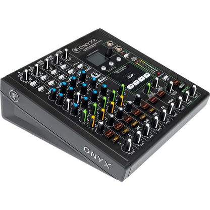 Mackie ONYX8 8-Channel Analog Mixer w/ Multi-Track USB/3-Band EQ+Bluetooth