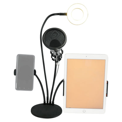 Conference Room/Work From Home Desk Light w/Mic + Phone + Tablet Stand