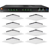 CSMA240 2 x 40W Amplifier + (Qty 8) Lay-In Ceiling Tile Speaker Package