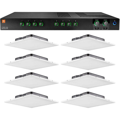 CSMA240 2 x 40W Amplifier + (Qty 8) Lay-In Ceiling Tile Speaker Package