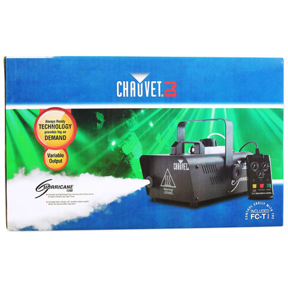 (2) H1200 Hurricane Fog Machines + Fog Fluid Bundle