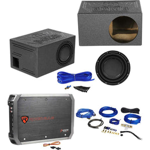 Polk Audio DB1042SVC 10” 1050 Watt Subwoofer+Vented Sub Box+Amplifier+Amp Kit