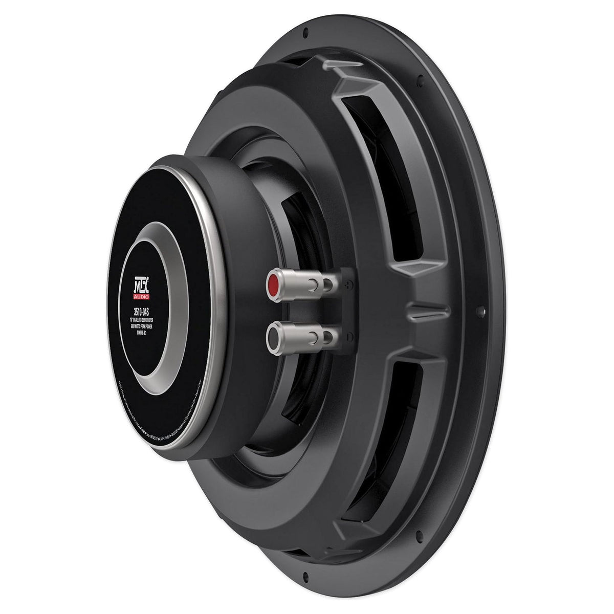 MTX 3510-04S 10" Shallow Subwoofer + Amplifier + Amp Kit