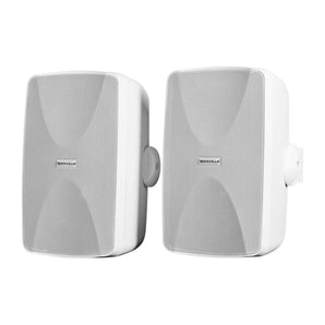 (6) Rockville WET-7020W White 70V 5.25" Commercial Indoor/Outdoor Wall Speakers