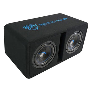 Rockville DV8K52 Dual 8" K5 1600w Car Subwoofers+Vented Sub Enclosure Box/2 Ohm