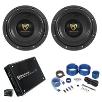 W65K9D4 6.5" Subwoofers 2‑Pack + KRYPTON M1 Mono Amp Bundle