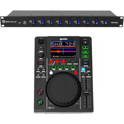 MDJ-600 DJ Controller with Rack Power Strip