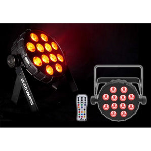 Chauvet SlimPAR Q12 BT Bluetooth RGBA LED Sound-Activated Wash Light + Remote