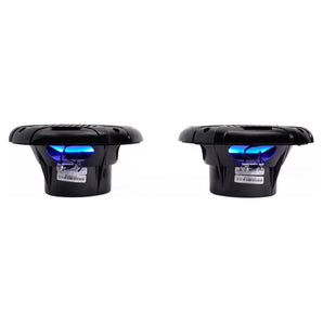 Pair Memphis Audio MXA602SLB 80w 6.5" LED Speakers For Polaris RZR/ATV/UTV/Cart