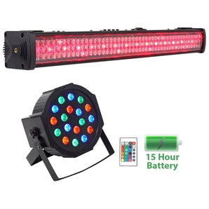 American DJ MEGA GO BAR 50 RGBA Rechargeable DMX Wash Light+Battery Par Light